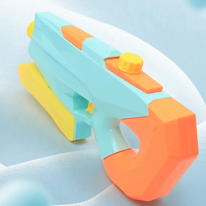 兒童拉出式水槍彩虹噴霧 3 種模式噴槍可調節噴嘴適用於夏季游泳池海灘戶外遊戲  big image 2