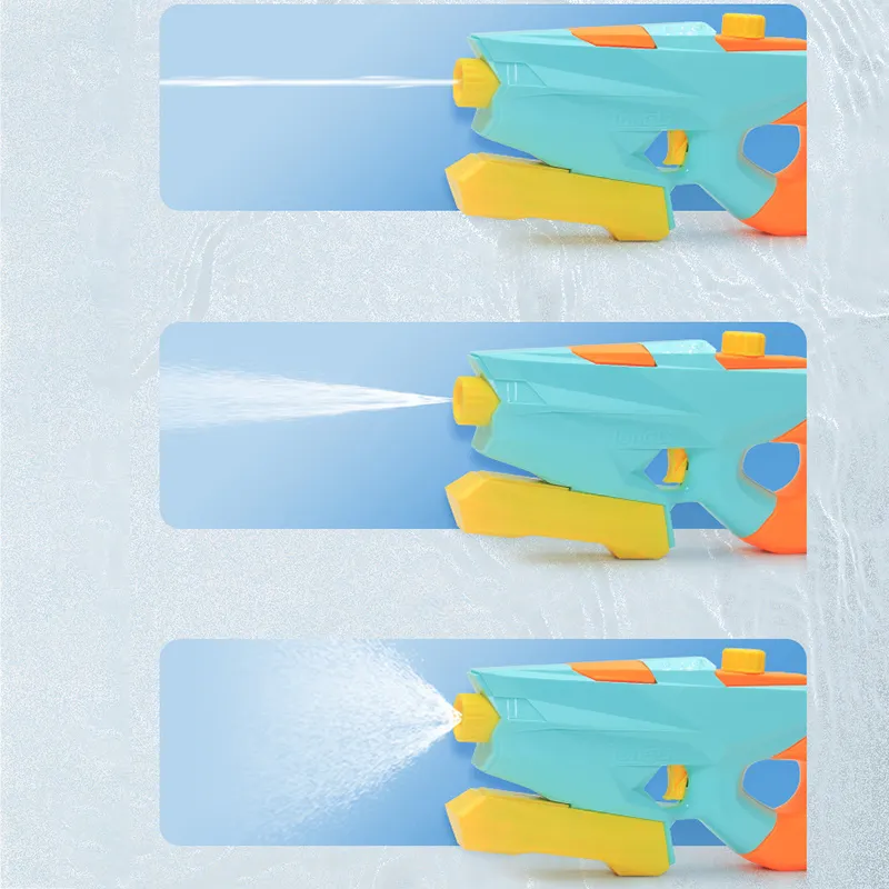 兒童拉出式水槍彩虹噴霧 3 種模式噴槍可調節噴嘴適用於夏季游泳池海灘戶外遊戲  big image 5