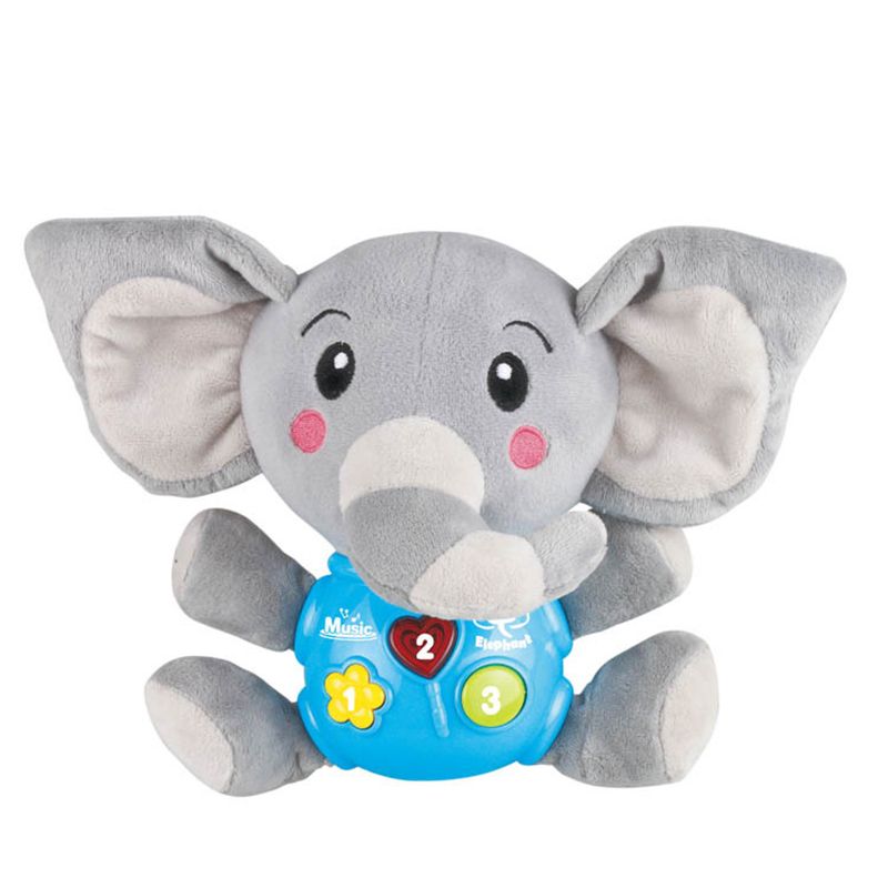Baby Plush Toy Soothing Sound Machine Stuffed Animal Elephant Slumber Buddies Sleep Aid For Babies Kids