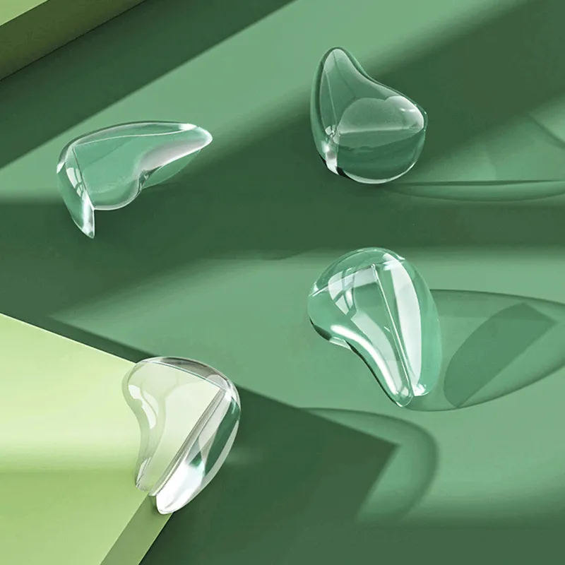 12-pack Water Drop Shaped Transparent Corner Protector Baby Thick Corner Guards Kids Security Protection for Furniture Sharp Corner big image 3
