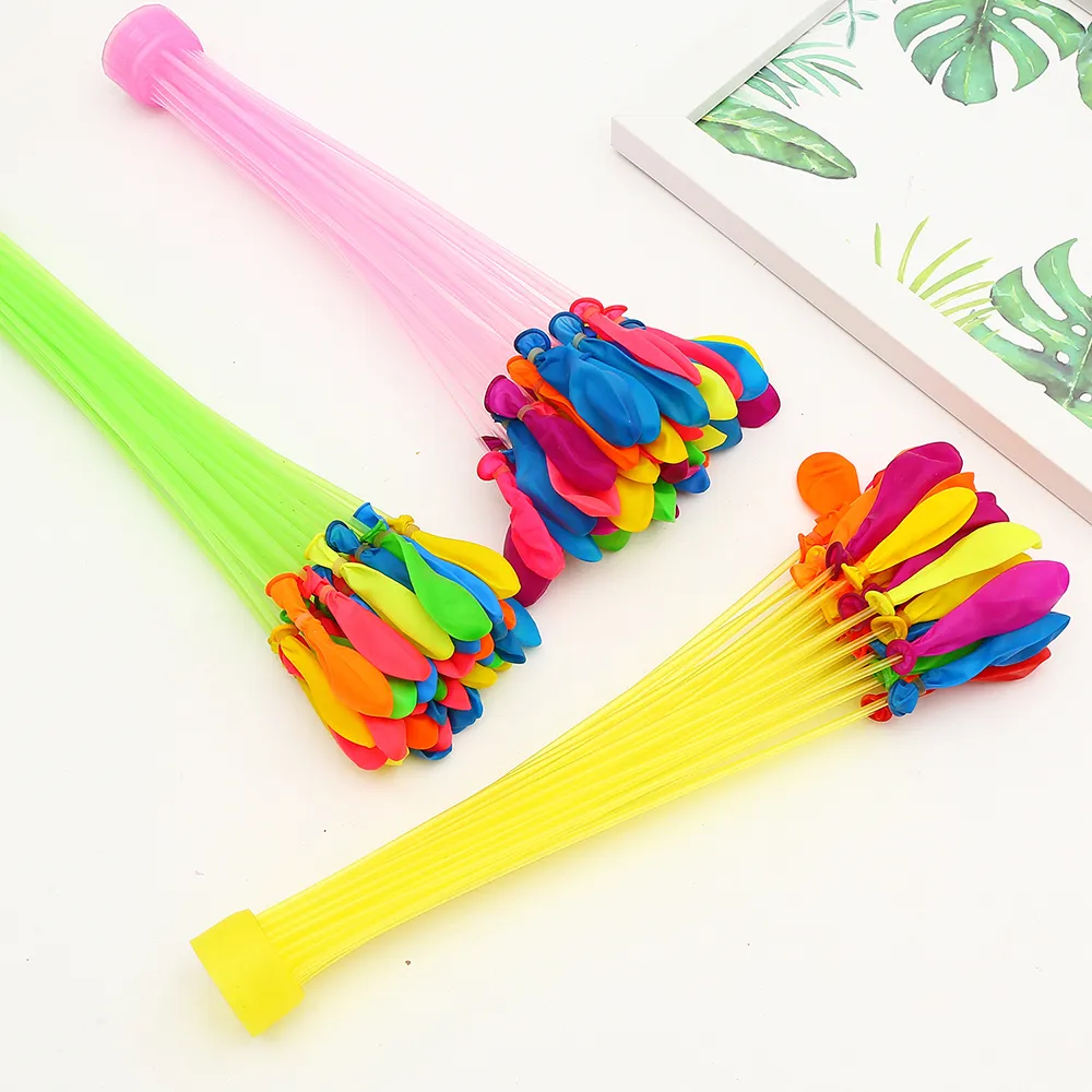 111-pack Rapid-Filling Self-Sealing Instant Water Balloons Set for Summer Splash Party Outdoor Family Summer Fun Kids Toys big image 2