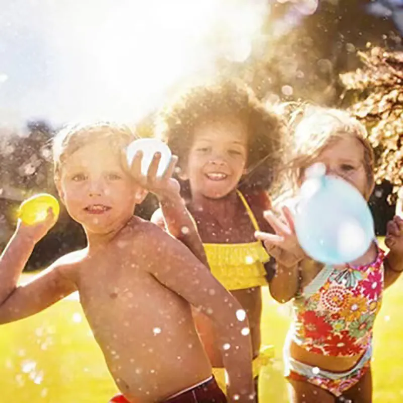 111 件裝快速填充自密封速溶水氣球套裝，適合夏季潑水派對戶外家庭夏季趣味兒童玩具 彩色 big image 1