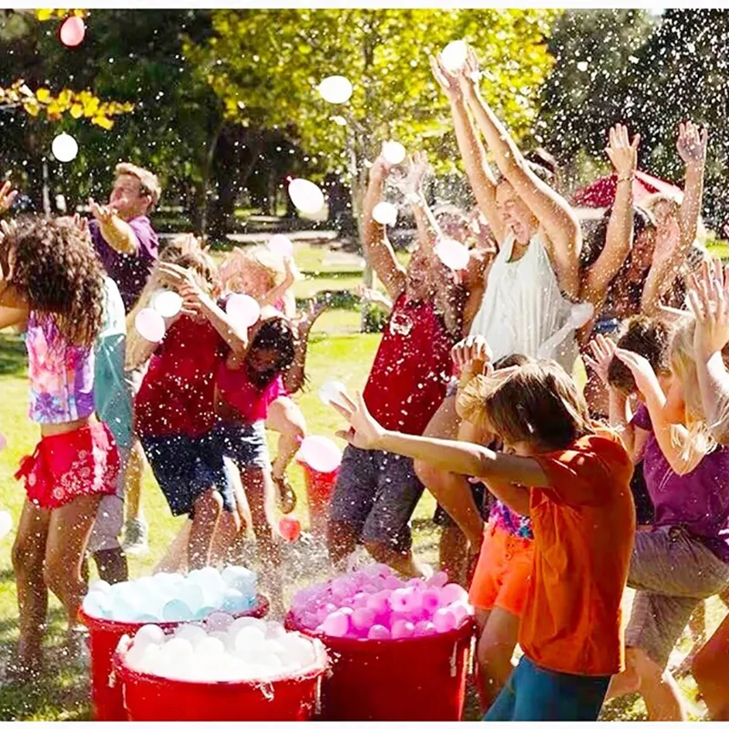 Paquete de 111 globos de agua instantáneos autosellantes de llenado rápido para fiestas de verano al aire libre diversión familiar de verano juguetes para niños Multicolor big image 1