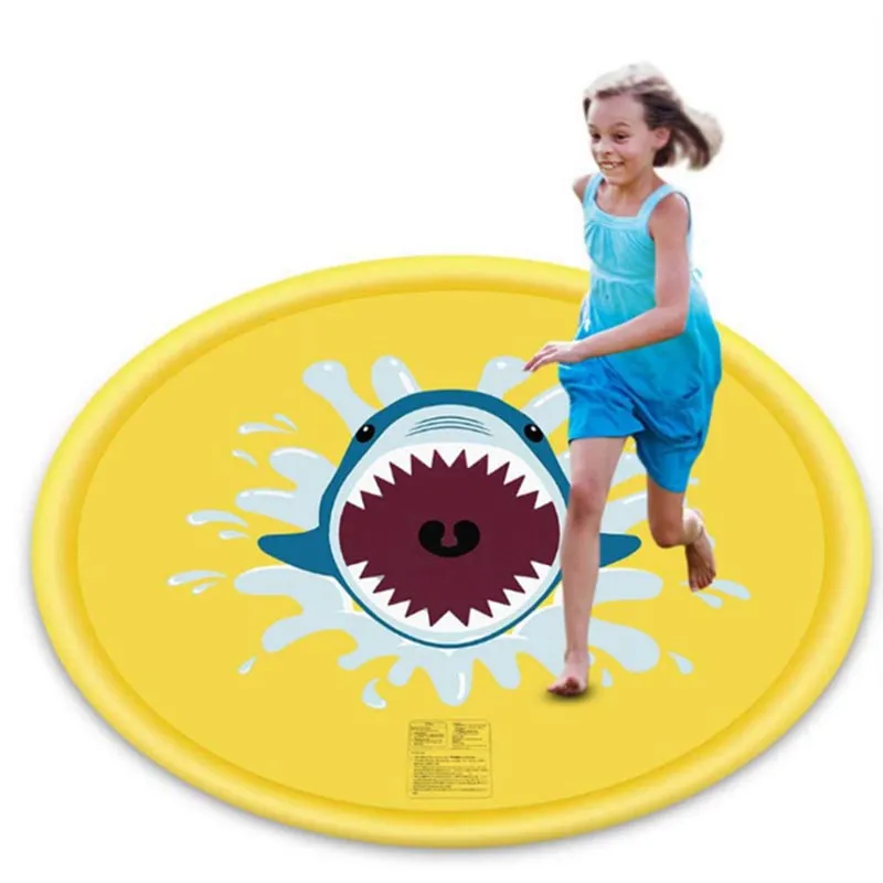 Sprinkler & Splash Pad Play Mat Foldable Portable Outdoor Sprinkler Pad Water Toys big image 7