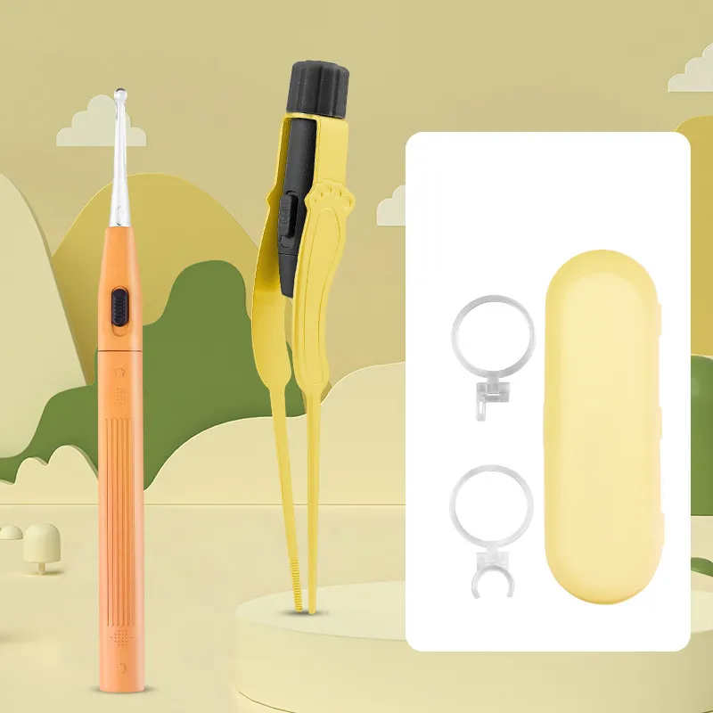 2Pcs Ear Wax Removal Tool Set with LED Light and 5X Magnifier Earwax Removal Kit  big image 1