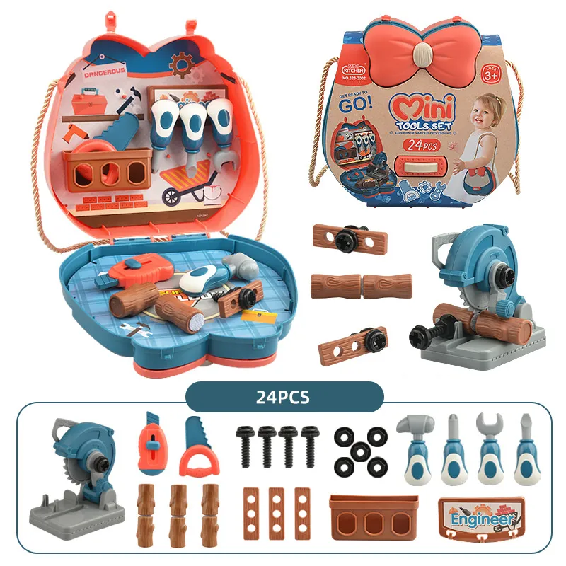 Kinder Mini Tool Kit Pflanzset Montessori Lernspielzeug Interaktives Spielspielzeug Farbe-B big image 1