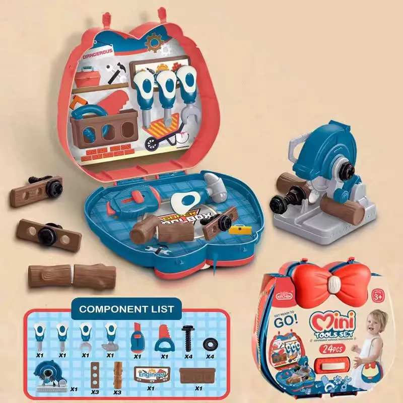 Mini kit de herramientas para niños, juego de plantación, juguetes educativos montessori, juguetes de juegos interactivos Color-B big image 1