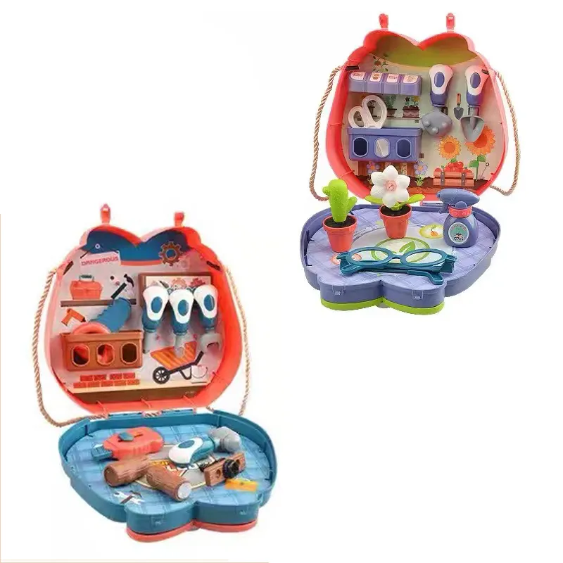 Mini kit de ferramentas para crianças, conjunto de plantio, brinquedos educativos montessori, brinquedos de jogos interativos Cor-B big image 1