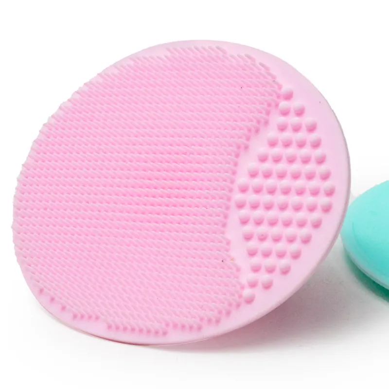 Baby Bath Silicone Brush Massage Brush Scrubbers Exfoliator Brush Suction Cup Design big image 2