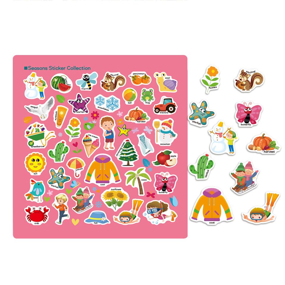 

3-pack Kids Reusable Stickers Books DIY Scene Puzzle Stationery Stickers Early Education Stickers Books Children Gift