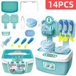Kitchen/Tool Box/Beauty Hair Salon/Doctor Kit Kids Role Play Set Pretend Play Tool Toys Blue