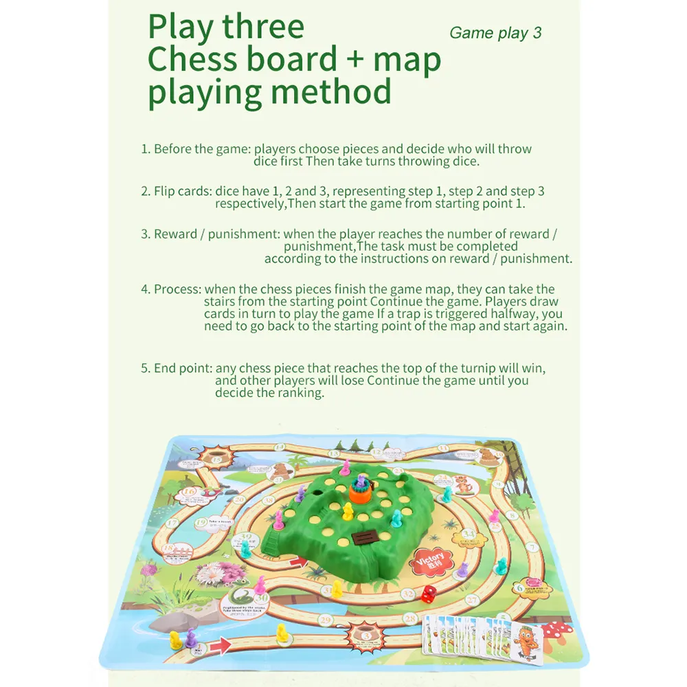 Tortoise and Rabbit Trap Game Toy Board Game Bunny Challenge Cross Country Race Toy  image 5