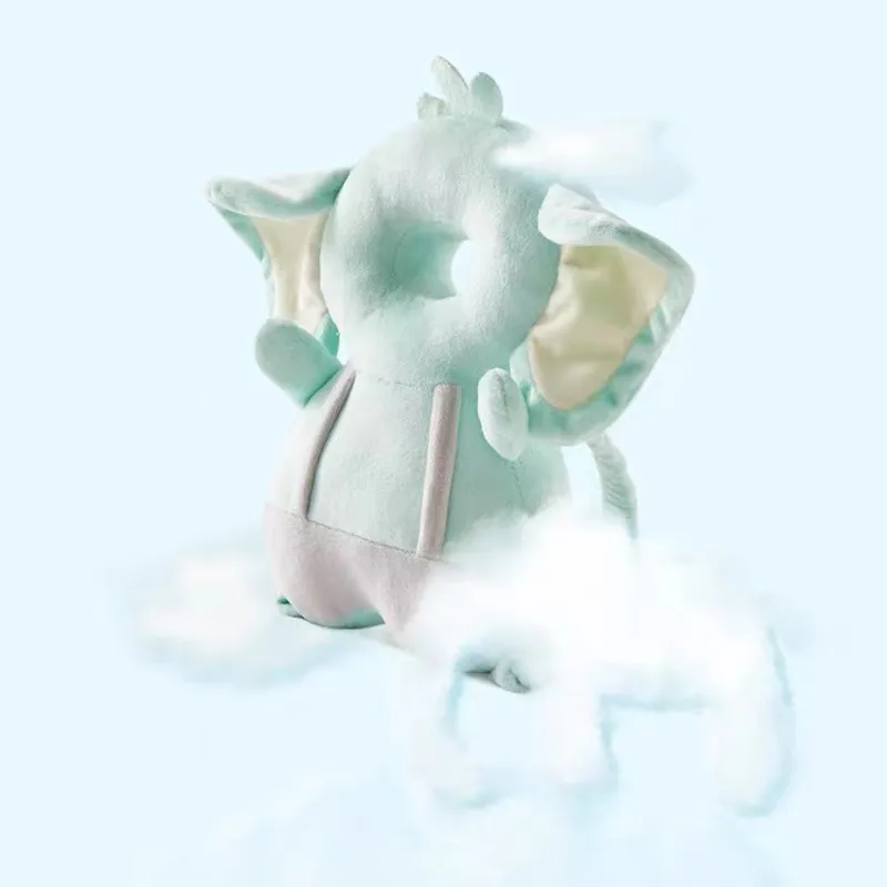 Baby-Kopfschutzpolster Hochelastisches atmungsaktives Kleinkind-Kopfschutzpolster Kissen Anti-Fall-Kopfschutzpolster minzgrün big image 1