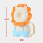 Baby Head Protection Pad Highly Elastic Breathable Toddler Head Safety Pad Cushion Anti-fall Head Protection Pad Orange