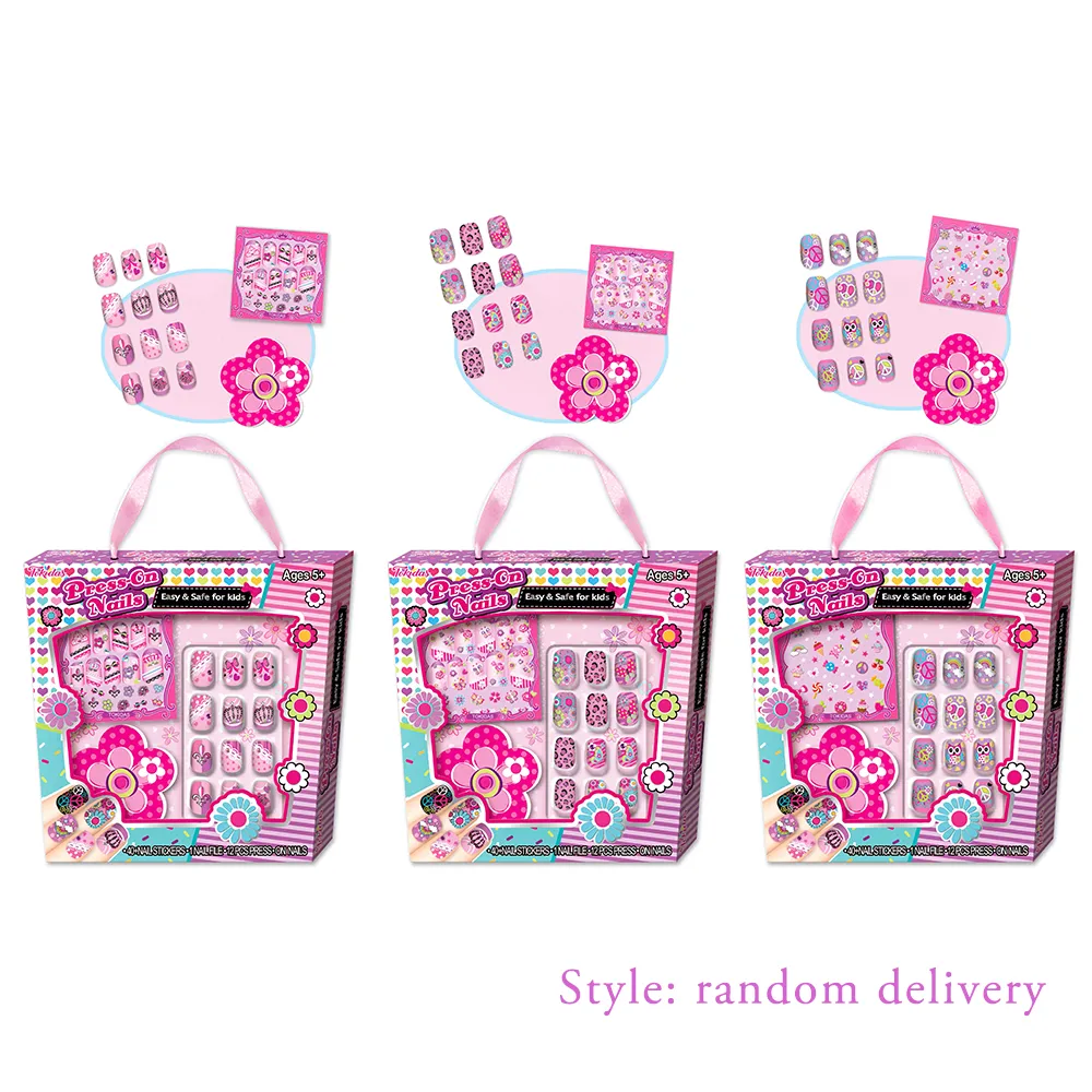 12Pcs Nail Art Stickers Set for Girls Nail Art Decoration(Random Style)