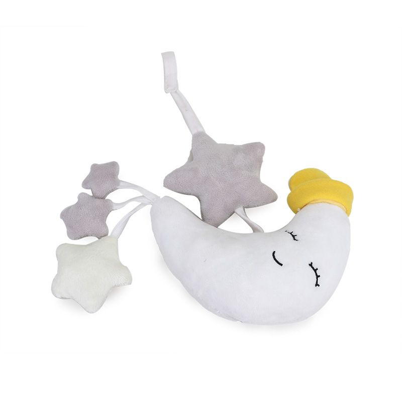Baby Hanging Rattle Toys Clouds Moon Stars Plush Doll Stroller Crib Hanging Pendant Toy