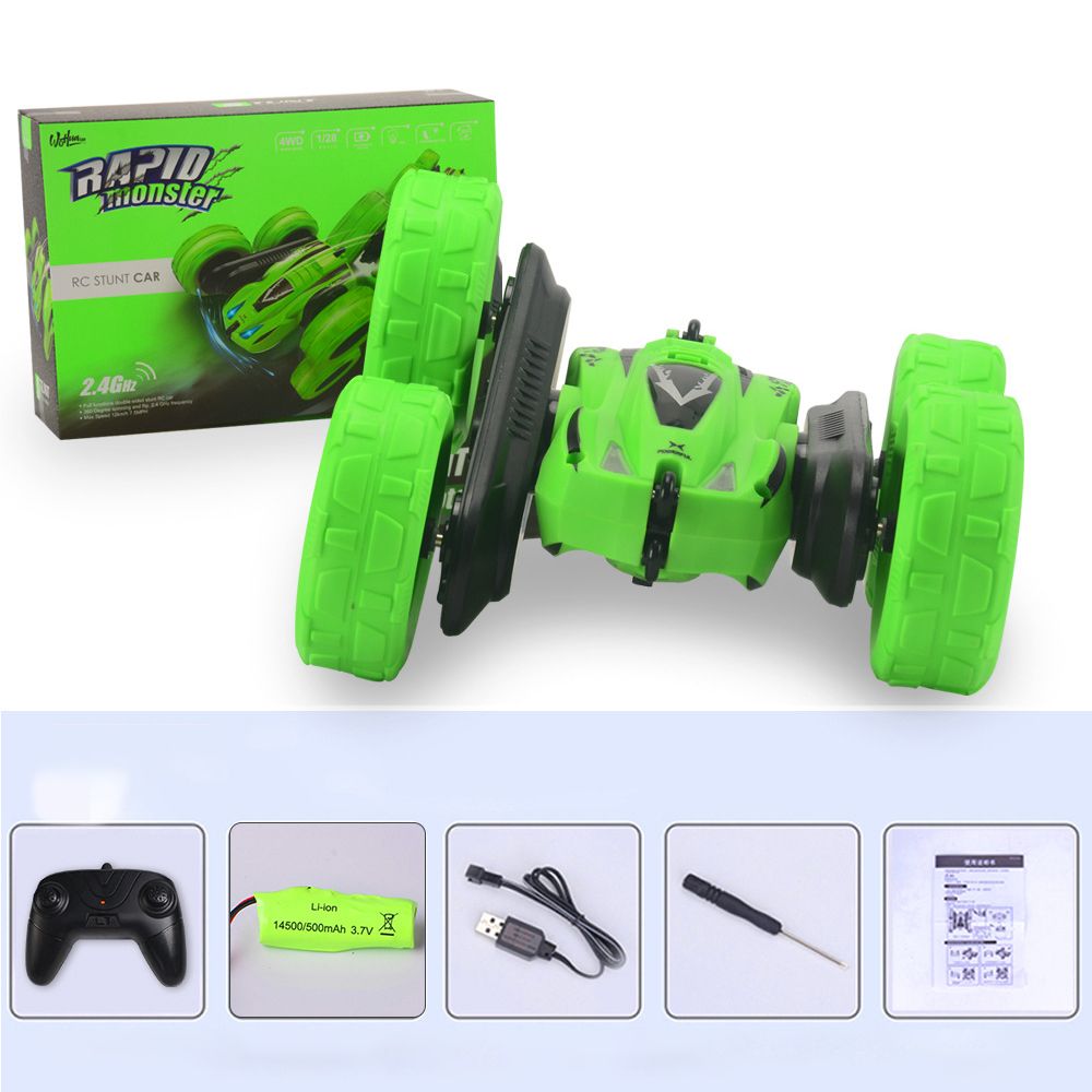 Remote Control Car 4WD 2.4Ghz Double Sided 360° Rotating 180° Tumbling