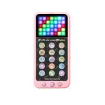 Emoji Phone Touch Screen LED Color Screen Mobile Phone Toy Early Education Machine Toddler Learning Toys Color-B