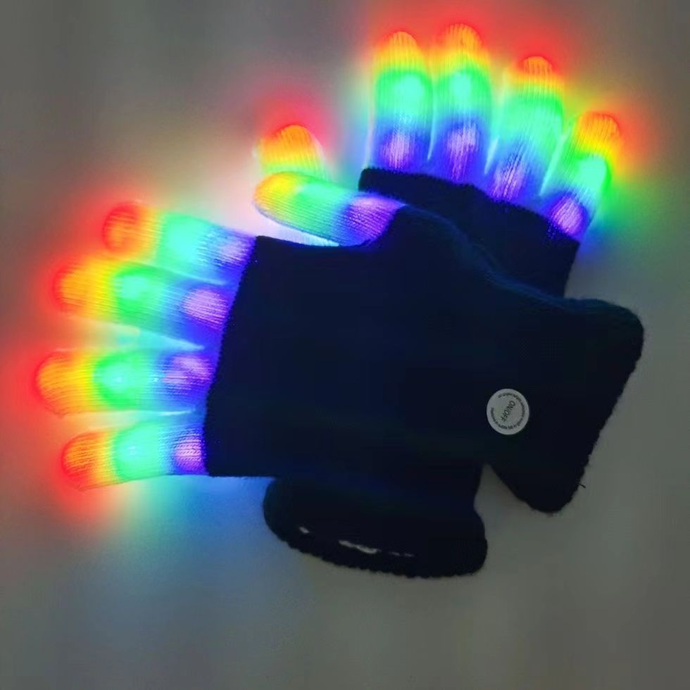 LED Gloves Fun Light Up Cool Toys Props Gifts For Kids & Adults
