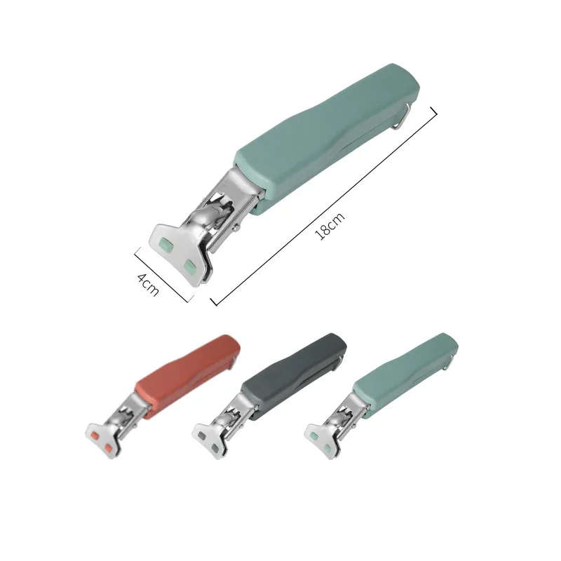 Stainless Steel Bowl Dish Clamp Pot Pan Gripper Clip Hot Dish Plate Bowl Clip Retriever Tongs Silicone Handle Kitchen Tool Color-A image 4