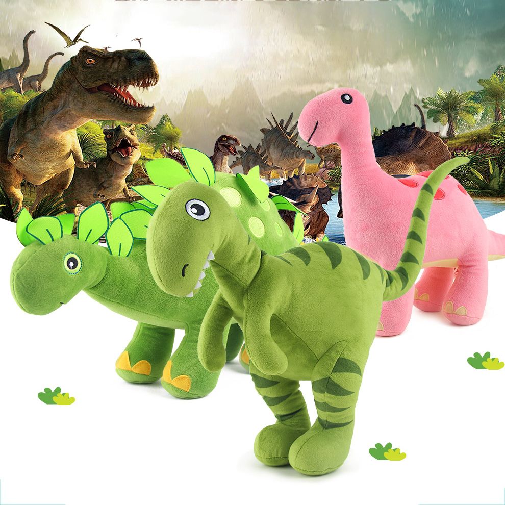 1pc 50cm desenhos animados tiranossauro rex dinossauro pelúcia mochila  brinquedos recheados simulação Dino saco escolar para crianças meninos  presentes de Natal