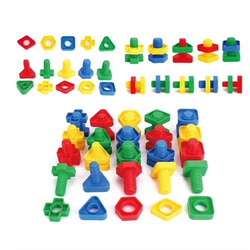 Giocattolo di puzzle di blocchi di plastica per bambini da 50 pezzi