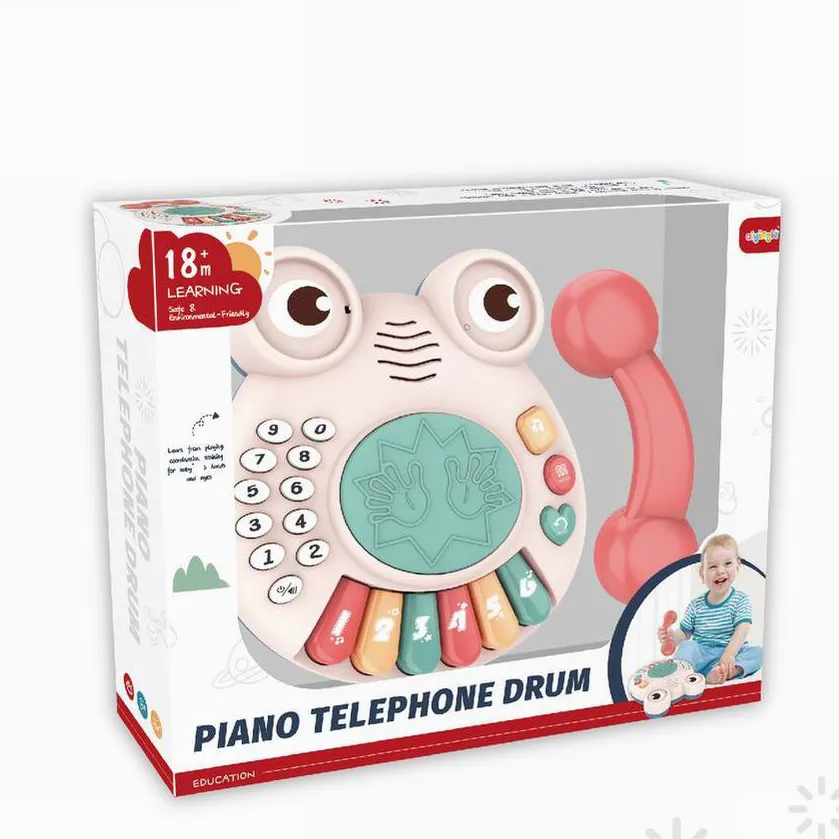 Crab Shape Piano Home Phone Toy Musical Instrument Color-A image 5