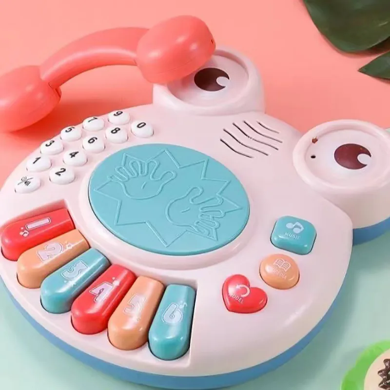 Crab Shape Piano Home Phone Toy Musical Instrument Color-A image 6