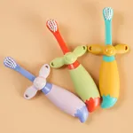 Toddlers Cartoon Toothbrush Manual Ultra-fine soft Toothbrush Kids Training Teeth Cleaning to Prevent Stuck Throat  image 2