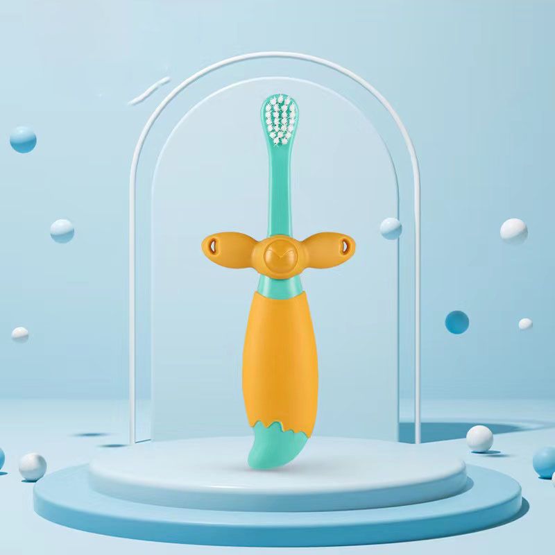 Toddlers Cartoon Toothbrush Manual Ultra-fine soft Toothbrush Kids Training Teeth Cleaning to Preven