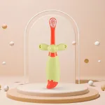 Toddlers Cartoon Toothbrush Manual Ultra-fine soft Toothbrush Kids Training Teeth Cleaning to Prevent Stuck Throat Color-C