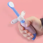 Toddlers Cartoon Toothbrush Manual Ultra-fine soft Toothbrush Kids Training Teeth Cleaning to Prevent Stuck Throat  image 5