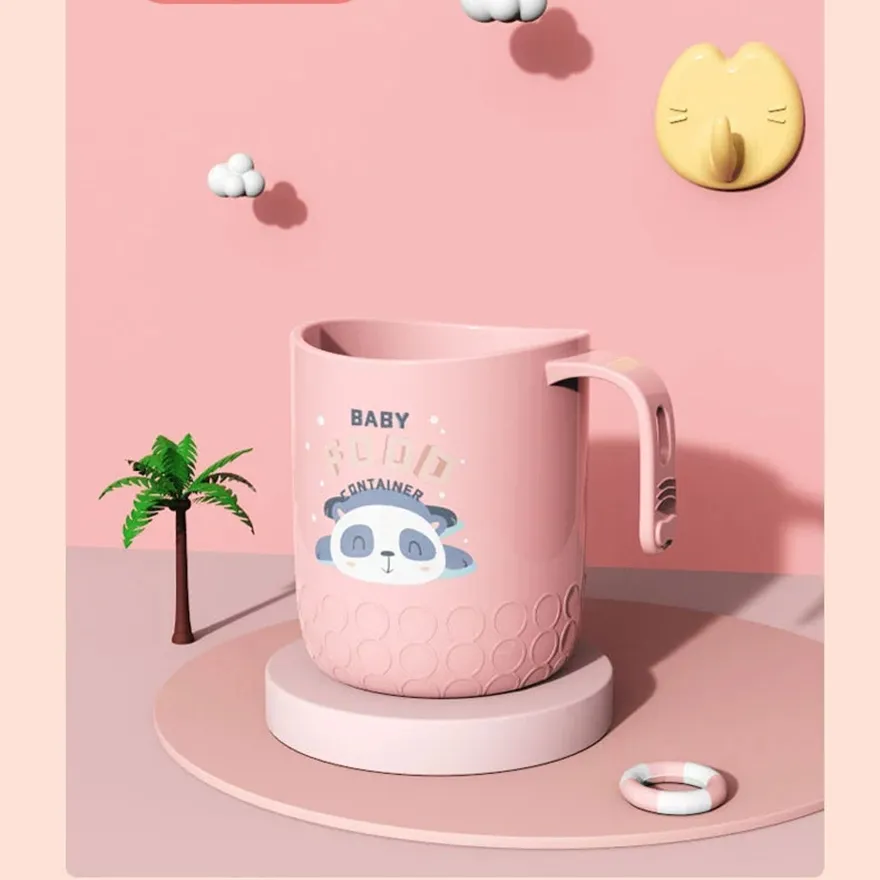Wall-Mounted Toothbrush Cups Kids Cartoon Multi-purpose Water Cups about 270ML/9.13OZ  big image 1