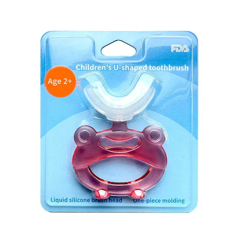 

Cartoon U-shaped Silicone Toothbrush for Children