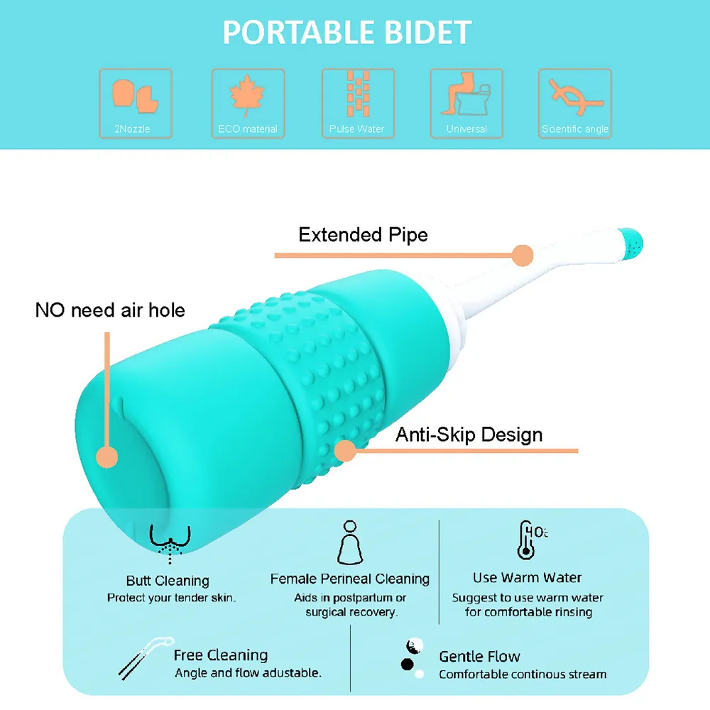 Pulitore portatile per il corpo Fart Washer Bidet Sanitary Flusher per donne incinte big image 3