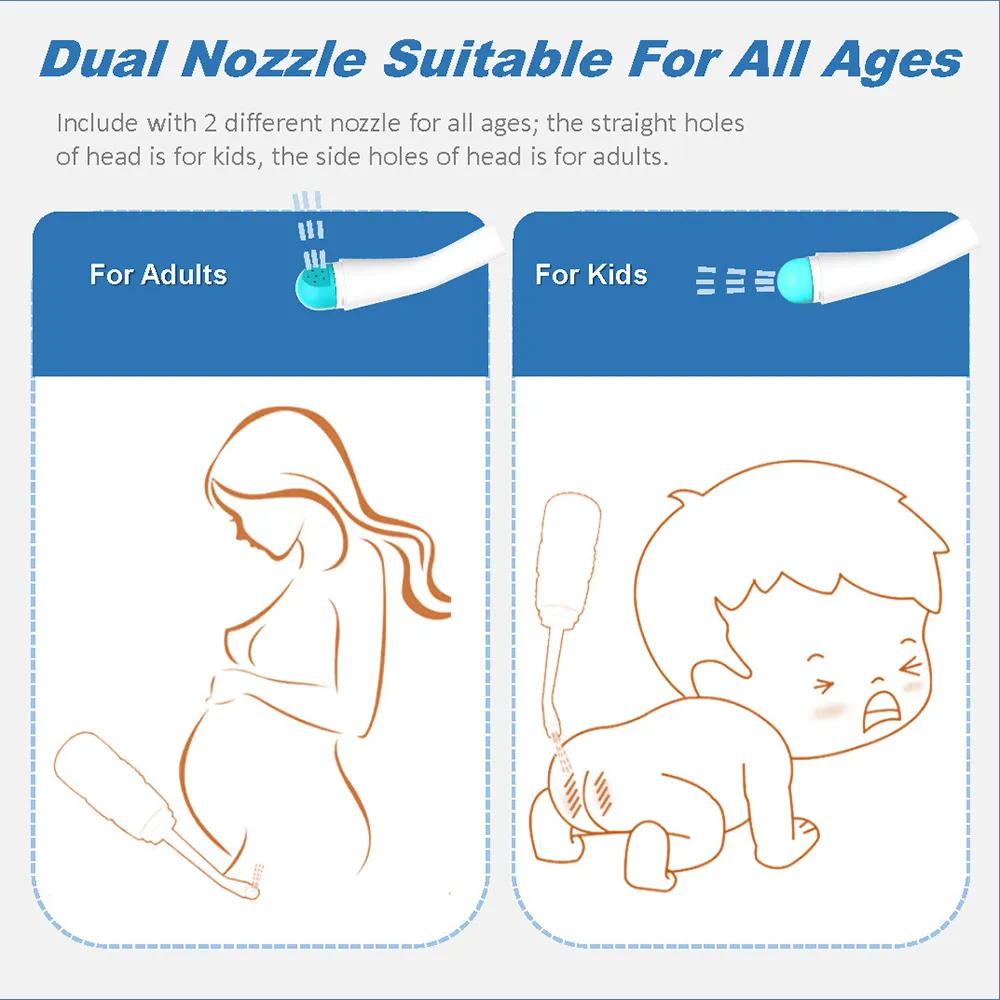 Pulitore portatile per il corpo Fart Washer Bidet Sanitary Flusher per donne incinte big image 5
