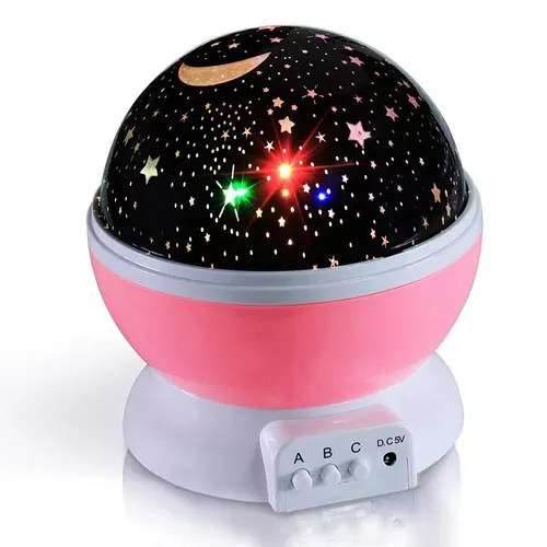 Luce notturna di stelle e luna per bambini Universe Star Sea Birthday Night Light Projection Lamp
