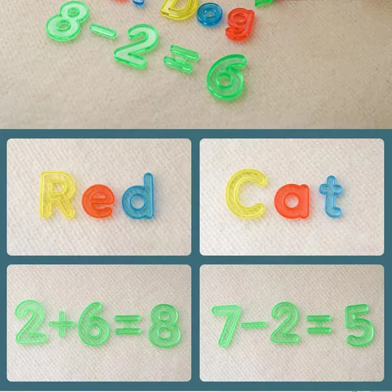 Uppercase and Lowercase English Numbers Three-in-one Plastic Combination Teaching Aid big image 5
