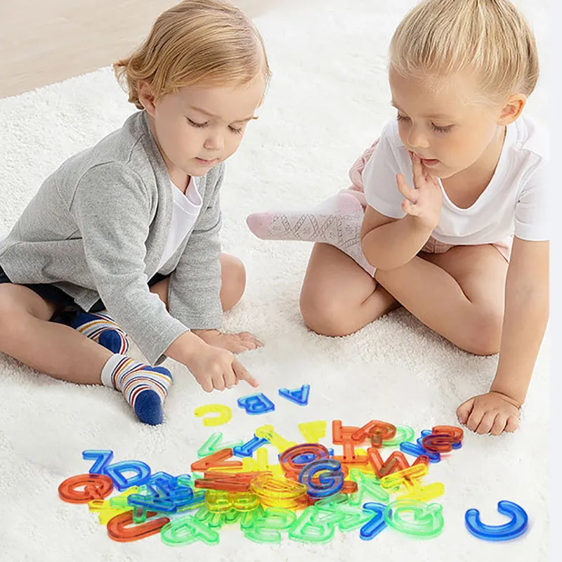 Uppercase and Lowercase English Numbers Three-in-one Plastic Combination Teaching Aid big image 3