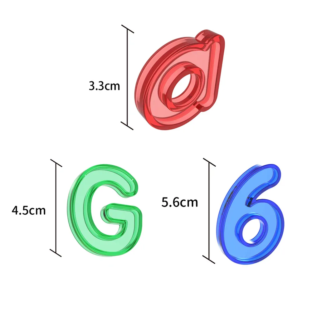 Uppercase and Lowercase English Numbers Three-in-one Plastic Combination Teaching Aid big image 6