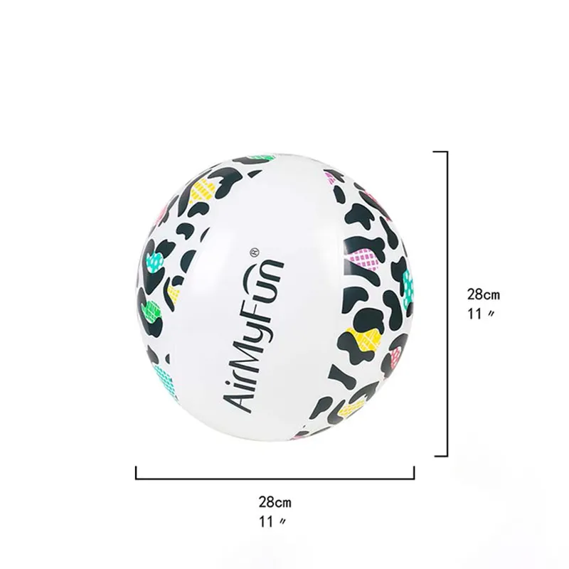 Palloni da spiaggia con stampa leopardata per bambini, giocattoli da spiaggia Giochi da piscina Attività acquatiche all'aperto per adulti e bambini big image 3