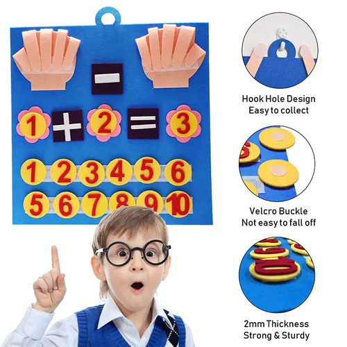 Felt Math Learning Toy for Addition and Subtraction Within 20