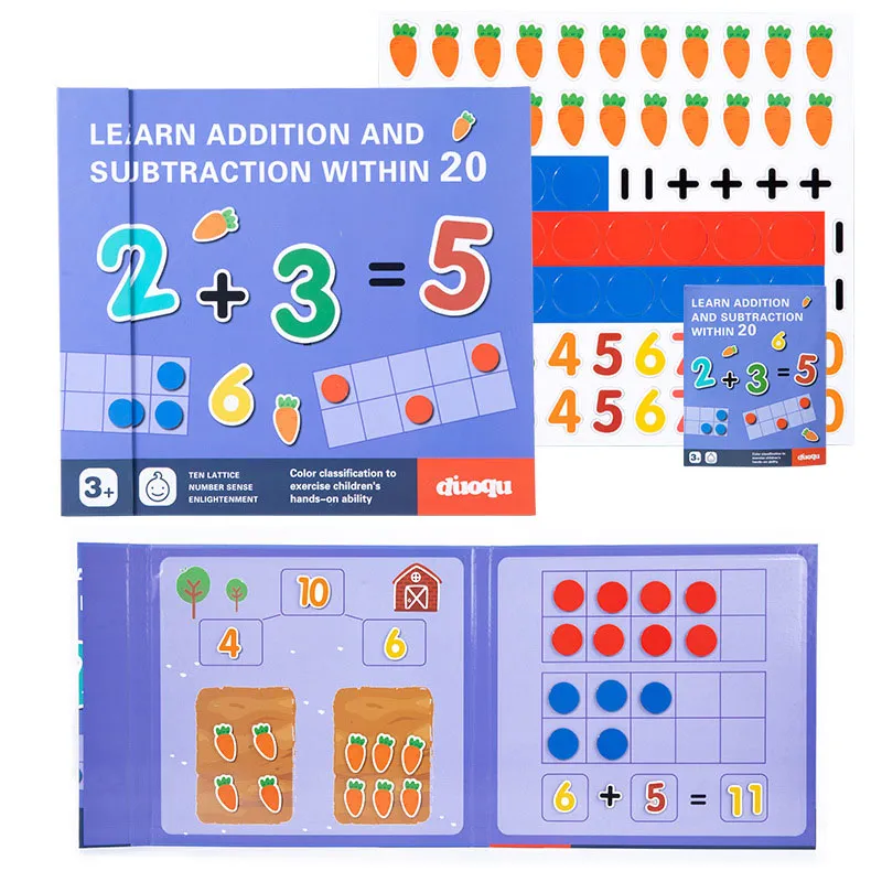 Magnetic Early Education Math Decomposition Book For Toddlers