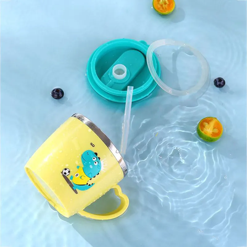 304 Stainless Steel and Plastic Double-insulated Vacuum Cup with Dust-proof Sliding Cove for All Color-A image 6