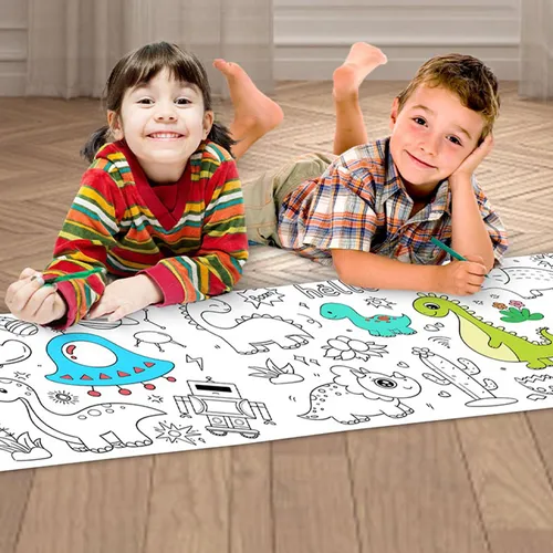 3 Meters High Removable Sticky Childrens Drawing Roll, Coloring Books Painting, Drawing & Art Supplies