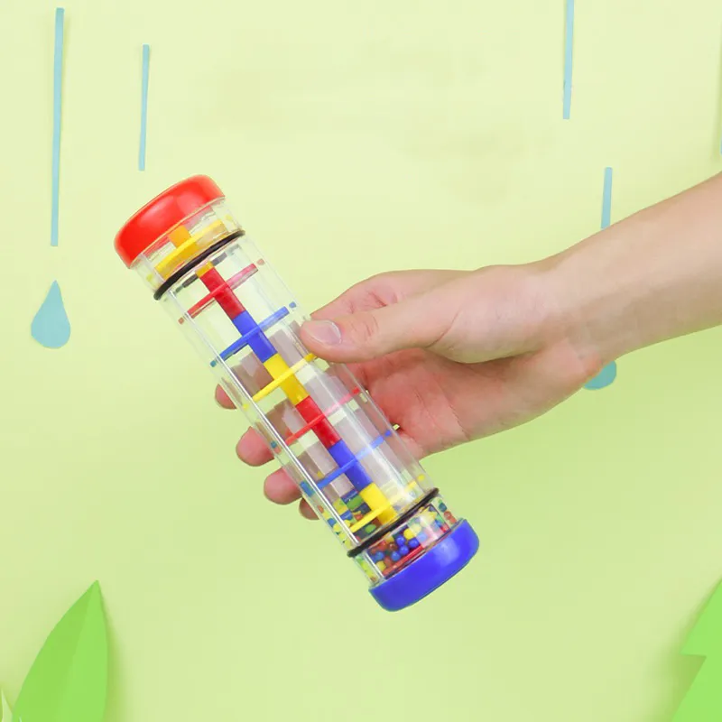Rain Stick Musical Instrument for Babies, Toddlers and Kids, Rainfall Rattle Tube Rainstick Shaker Toy (Color Random) Color-A image 4