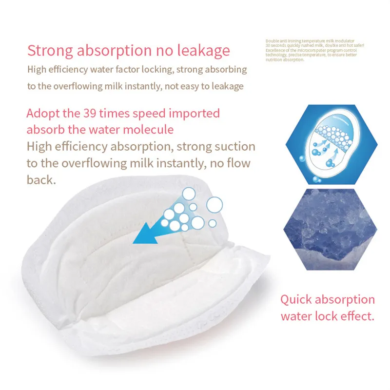 Disposable Nursing Pads, Breast Pads for Breastfeeding, 108 Count, Portable Nipple Pads for Moms, Stay Dry & Ultra Thin, Leak-Proof, Super Absorbent  image 2