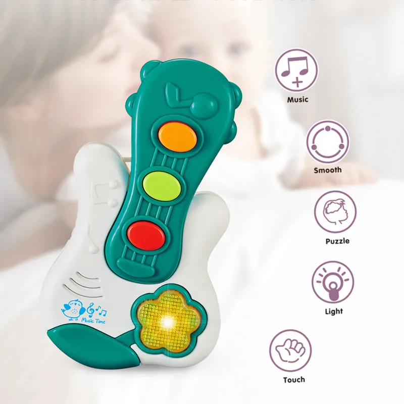 Early Education Musical Toy, Sound and Light Guitar Musical Instruments for 18M+ (Color Random)  image 3