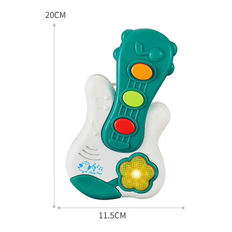 Early Education Musical Toy, Sound and Light Guitar Musical Instruments for 18M+ (Color Random)  image 5