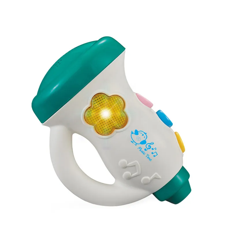 Brinquedos Musicais com Música, Luzes, Brinquedos Eletrônicos, Educação Infantil, Som e Luz, Buzina para Bebê (Cor Aleatória) Cor-A image 5